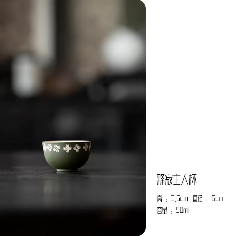 Household Ceramic Teapot Pumpkin Pot Tea Tureen Fair Cup Teacup Anti Scalding