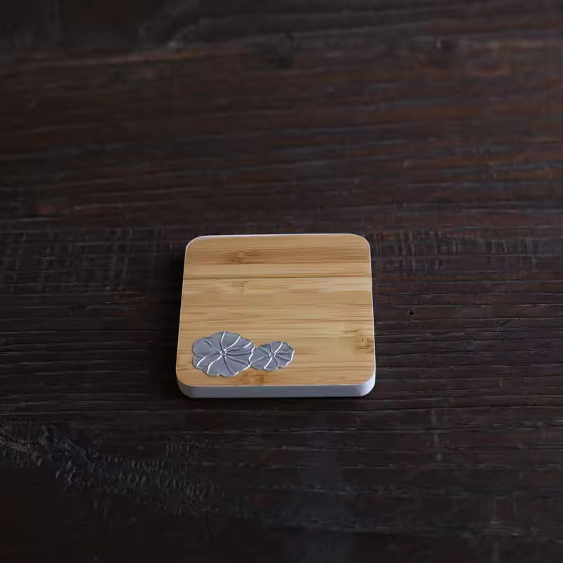 Hand painted dry brewed bamboo tea tray simple small tea tray tea table tea set accessories office and household tea tray