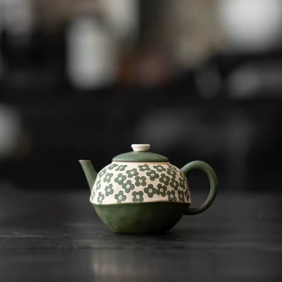 Household Ceramic Teapot Pumpkin Pot Tea Tureen Fair Cup Teacup Anti Scalding