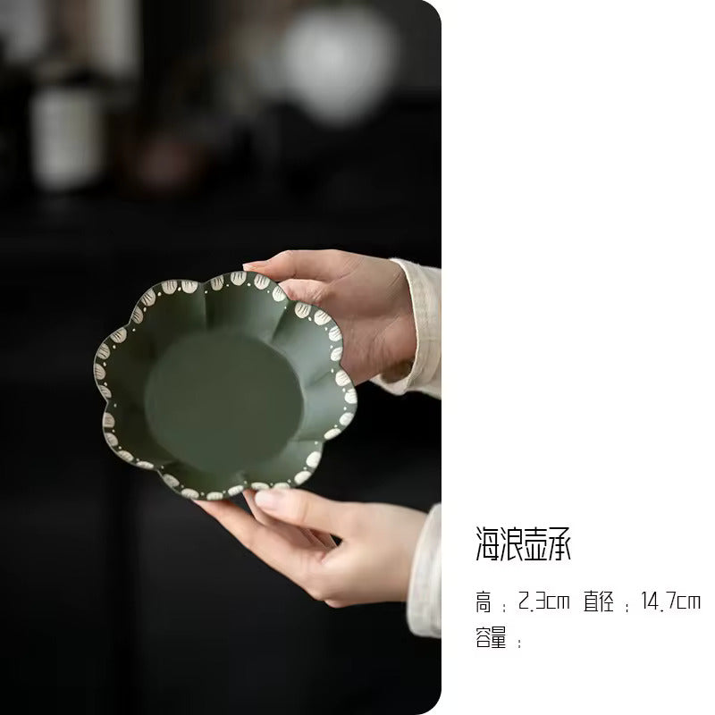 Household Ceramic Teapot Pumpkin Pot Tea Tureen Fair Cup Teacup Anti Scalding