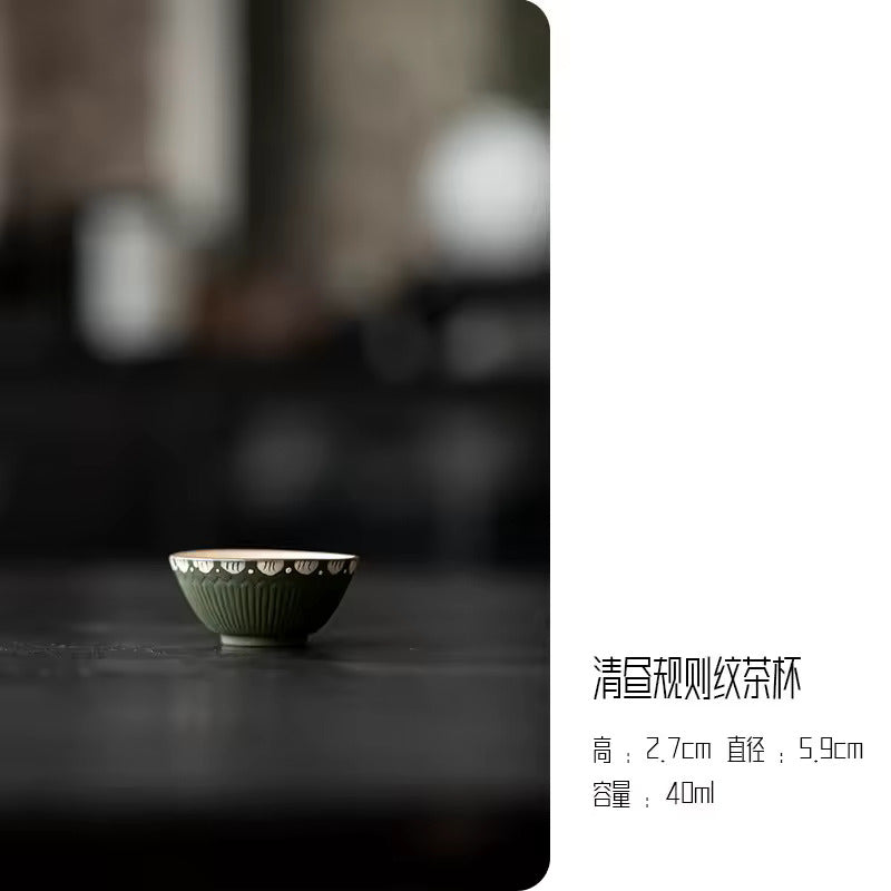 Household Ceramic Teapot Pumpkin Pot Tea Tureen Fair Cup Teacup Anti Scalding
