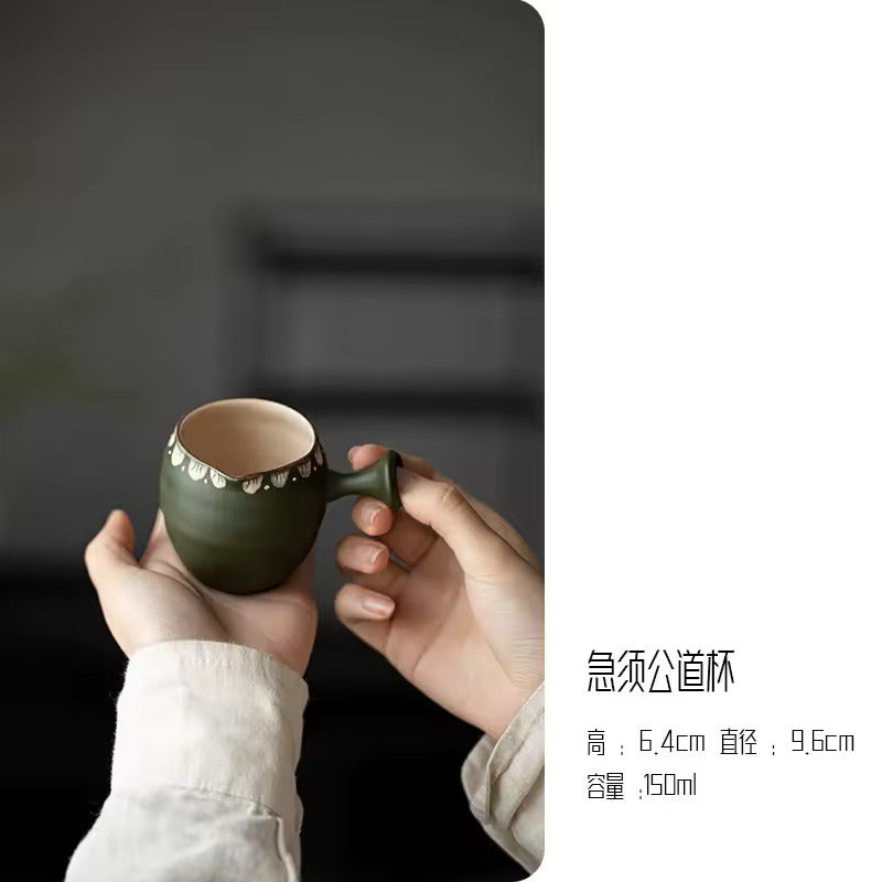 Household Ceramic Teapot Pumpkin Pot Tea Tureen Fair Cup Teacup Anti Scalding