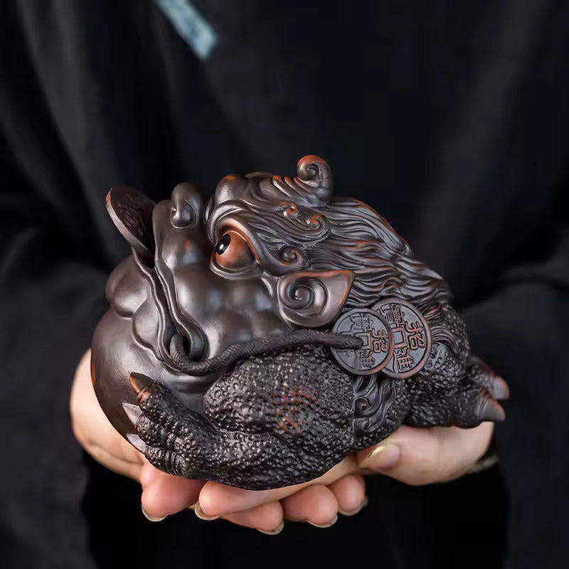 Recruiting Wealth Purple Sand Pixiu Kung Fu Tea Set Accessories Tea Table Decoration Tea Pet