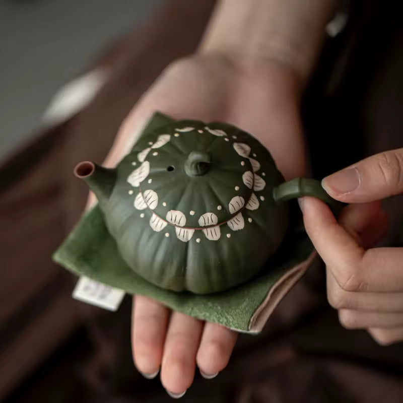 Household Ceramic Teapot Pumpkin Pot Tea Tureen Fair Cup Teacup Anti Scalding