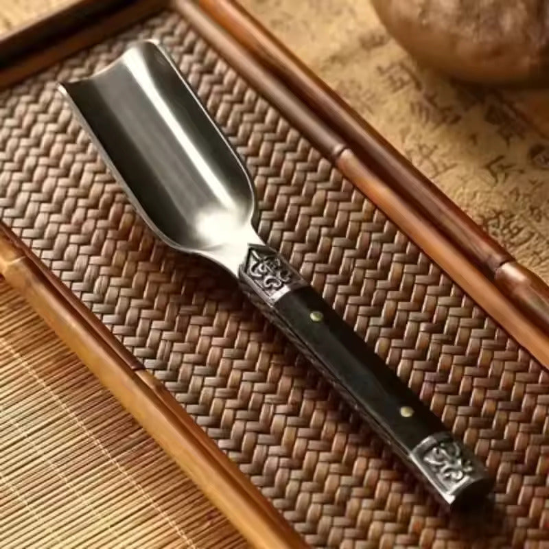 Tea Ceremony Six Gentleman 304 Stainless Steel Tea Spoon Tea Knife Tea Spatula Teaspoon Set Kung Fu Tea Set Tea Accessories