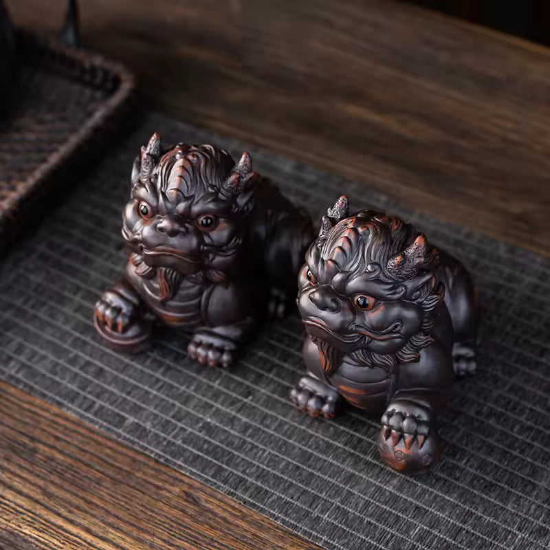 Recruiting Wealth Purple Sand Pixiu Kung Fu Tea Set Accessories Tea Table Decoration Tea Pet