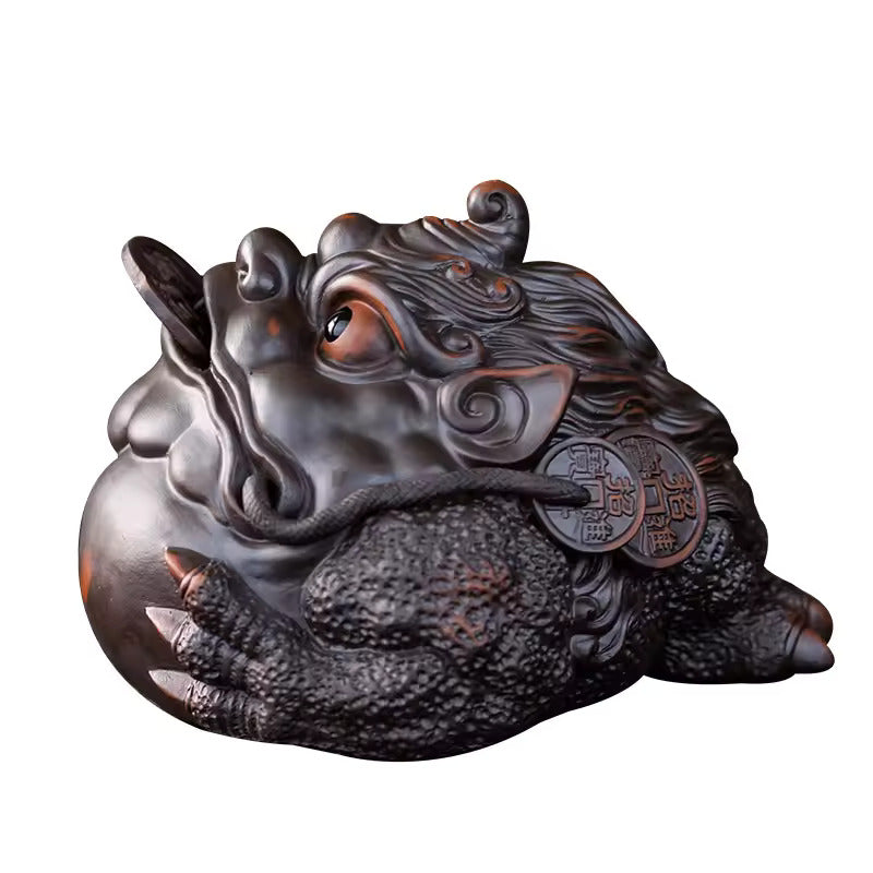 Recruiting Wealth Purple Sand Pixiu Kung Fu Tea Set Accessories Tea Table Decoration Tea Pet