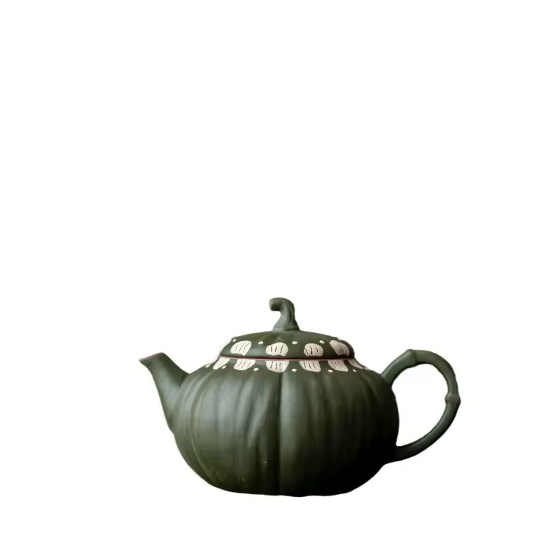 Household Ceramic Teapot Pumpkin Pot Tea Tureen Fair Cup Teacup Anti Scalding