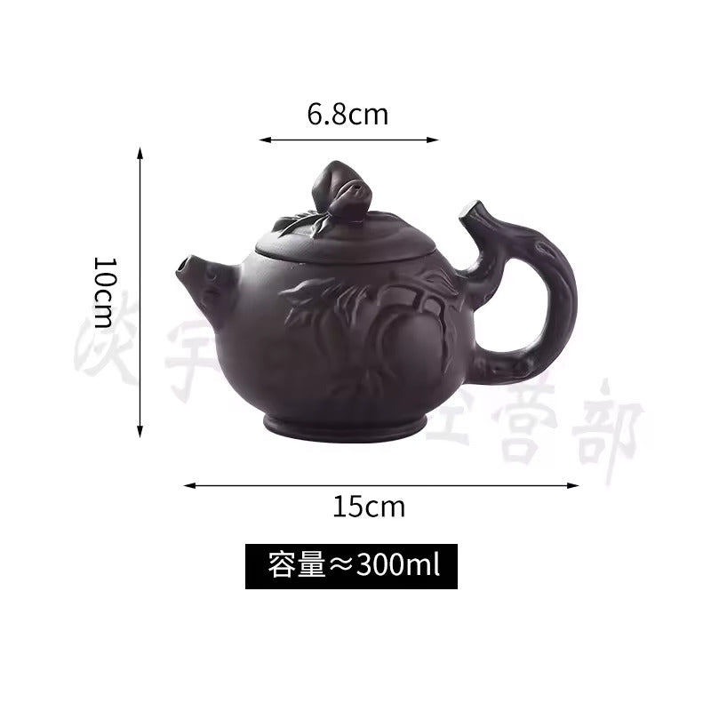 Authentic Yixing Purple Clay Teapot Chinese Kung Fu Tea Set with Filter for Home Use