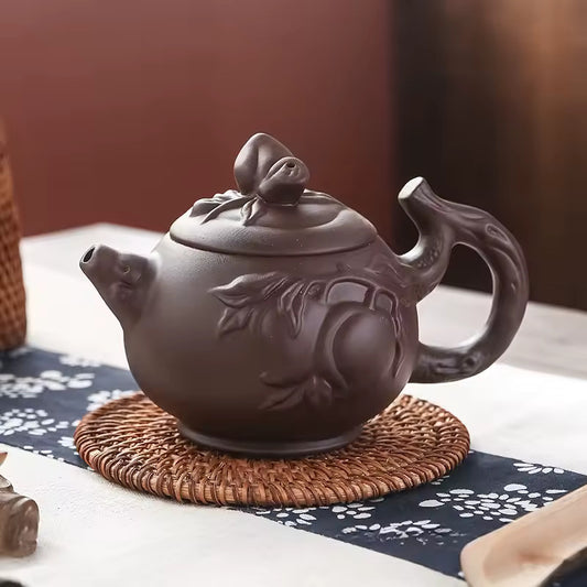 Authentic Yixing Purple Clay Teapot Chinese Kung Fu Tea Set with Filter for Home Use