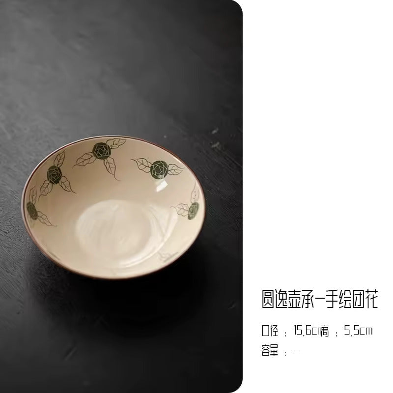 Household Ceramic Teapot Pumpkin Pot Tea Tureen Fair Cup Teacup Anti Scalding