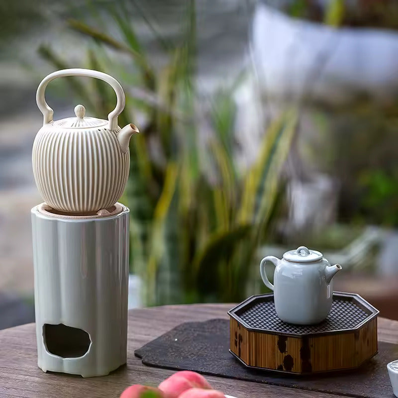 Wind Stove Teapot Brewing Set Gift Box Ceramic Kung Fu Tea Set Household Tea Maker