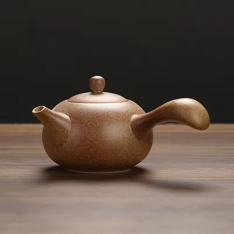 Coarse Pottery Lifting Beam Pot Japanese Style Ceramics Teapot Warm Tea Stove Tea Cup Tea Sea Kung Fu Tea Set Accessories