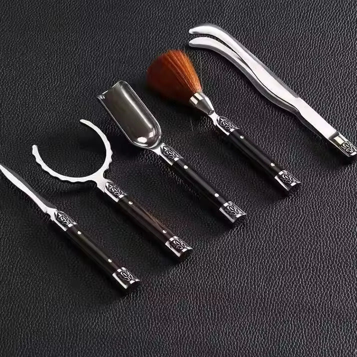 Tea Ceremony Six Gentleman 304 Stainless Steel Tea Spoon Tea Knife Tea Spatula Teaspoon Set Kung Fu Tea Set Tea Accessories