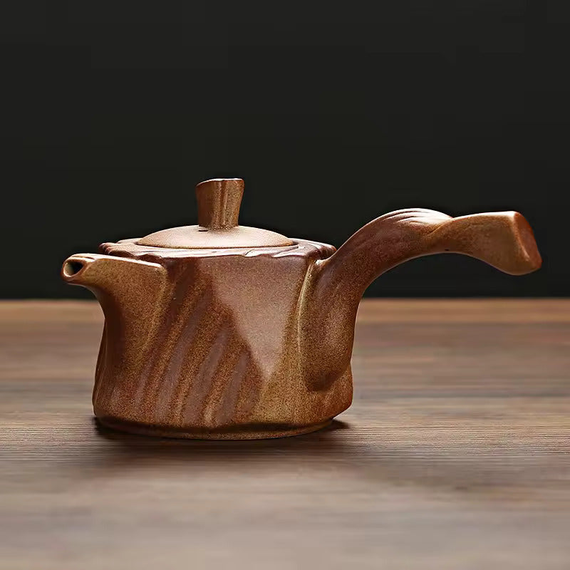Coarse Pottery Lifting Beam Pot Japanese Style Ceramics Teapot Warm Tea Stove Tea Cup Tea Sea Kung Fu Tea Set Accessories